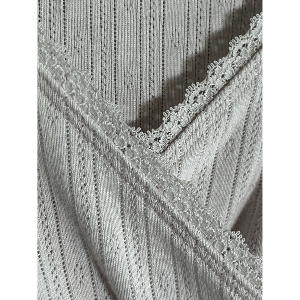 Hollister Babydoll Lace Top Pink XL Festival Western Y2K Coquette Striped Argyle - Picture 6 of 9